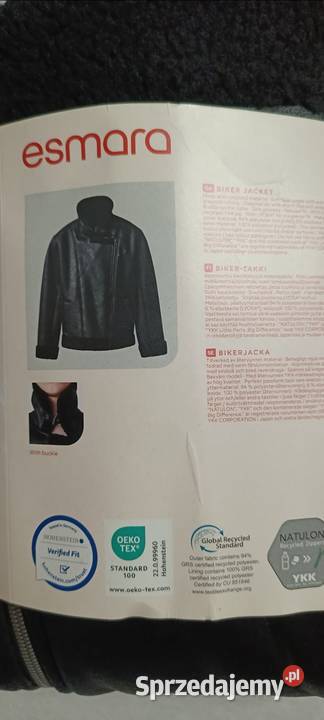 ESMARA Kurtka damska biker kolor czarny rozmiar Rozmiar 40(L) Ełk