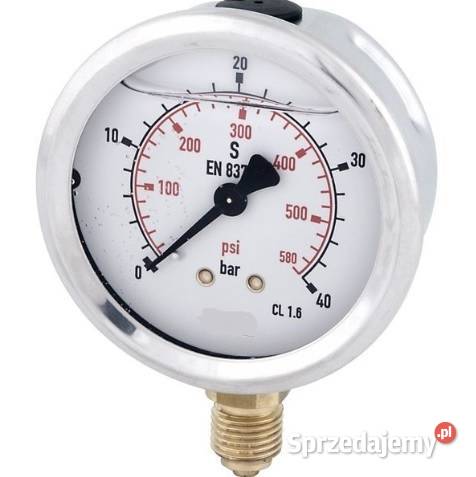 Manometr dolny radialny MG163 40 bar gwint 14 Złotów
