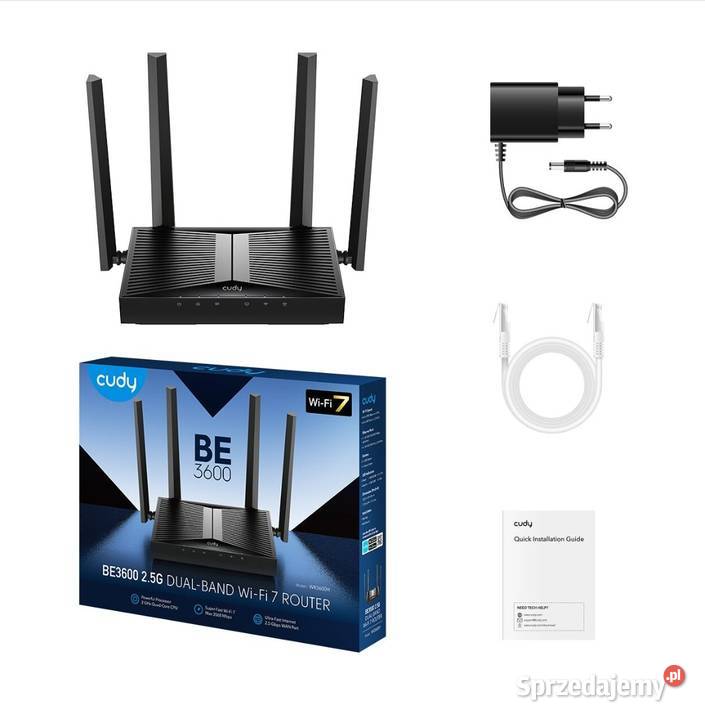 Cudy WR3600H router wifi7 Internet i komunikacja Warszawa