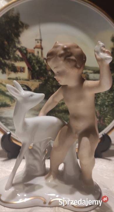 VINTAGE WALLENDORF NIEMCY PORCELANOWA FIGURKA łódzkie