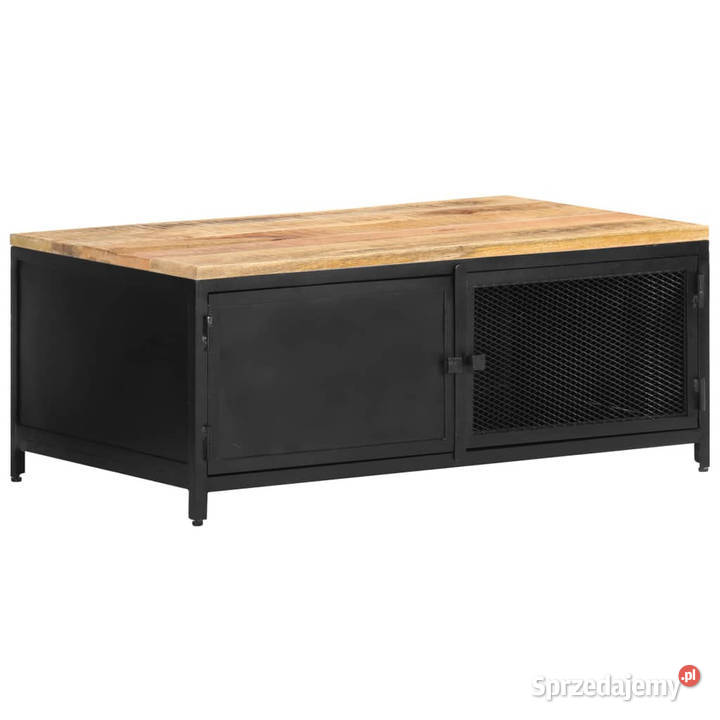 Stolik kawowy 90x50x37 lite surowe drewno mango mazowieckie Warszawa