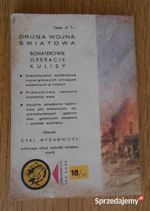 Żółty Tygrys Ogniu był Mściciel 1877 Parczew sprzedam
