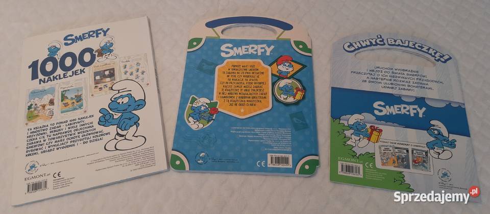 Smerfy teczka biblioteczka zestaw 3 książeczek ISBN 9788328122499 śląskie Czeladź