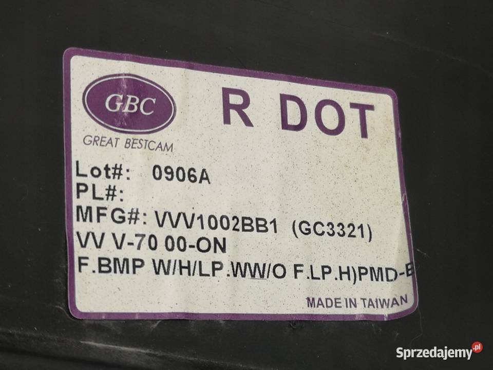 ZDERZAK PRZÓD VOLVO V70 II 20002007 NOWY GBC Łączniki stabilizatorów