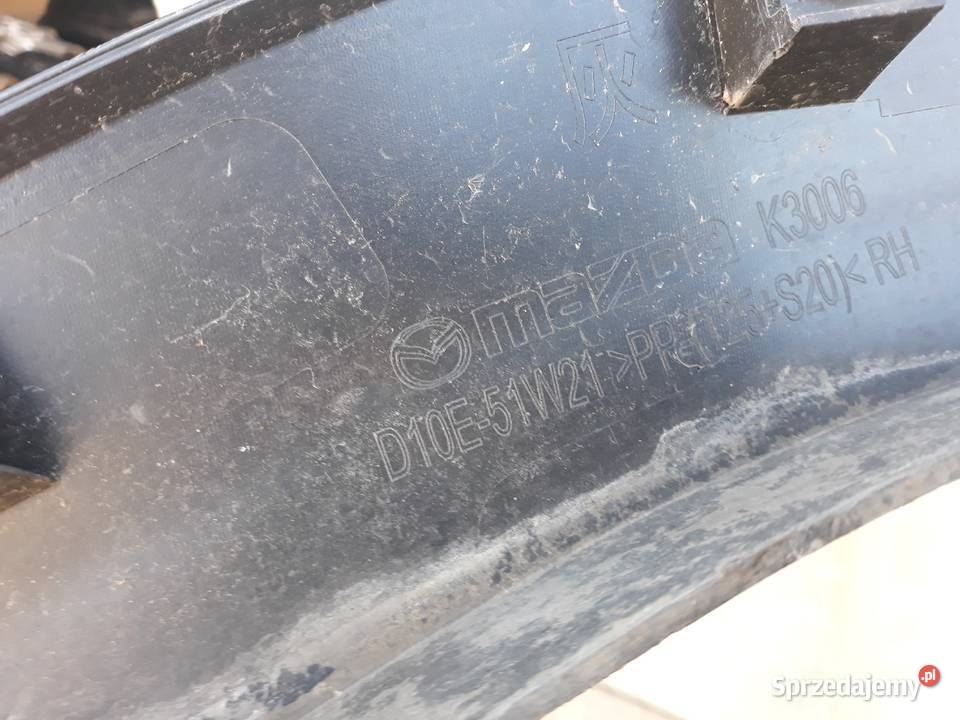 MAZDA CX3 CX3 LISTWA BŁOTNIKA PRAWA PRZÓD PRAWY Międzychód