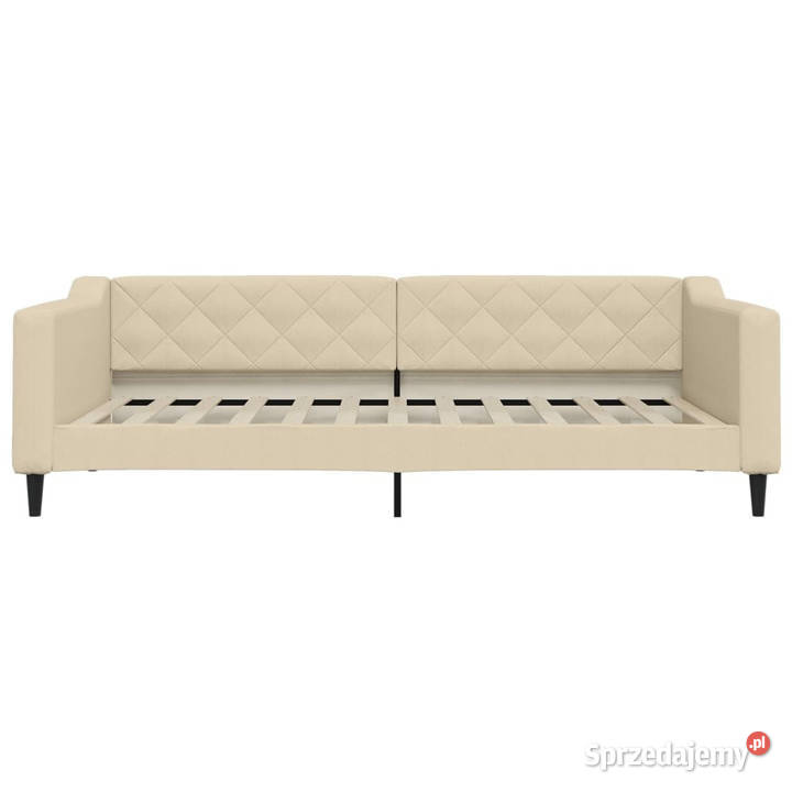 Sofa rozsuwana z szufladami kremowa tkanina mazowieckie Warszawa sprzedam