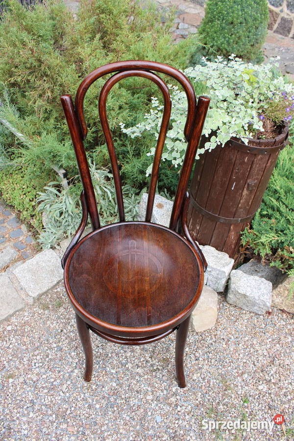 Krzesło Thonet gięte antyk komplet 5 krzeseł Antoniewo