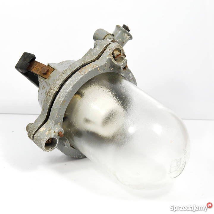 Industrialna lampa typ 51805 Czechosłowacja lata Warszawa
