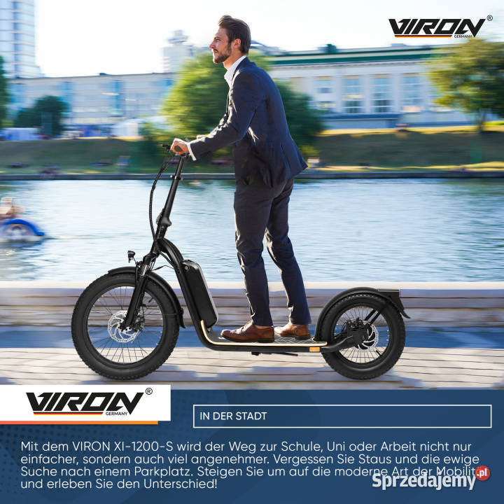 HULAJNOGA ELEKTRYCZNA SCOOTER VIRON XL1200S DE Pojazdy elektryczne Kalety