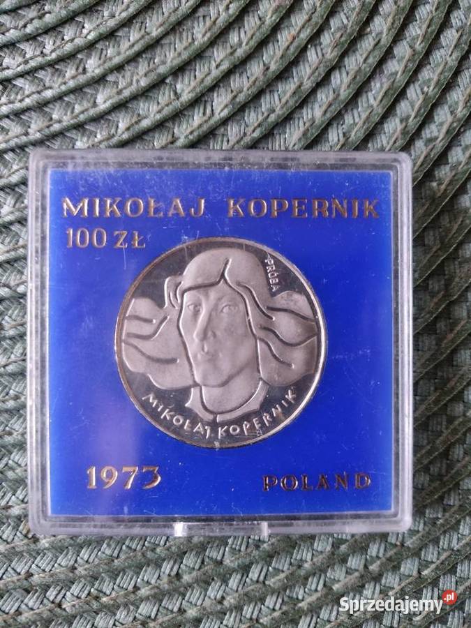 100 próba Mikołaj Kopernik srebrna 1973 r Lublin sprzedam