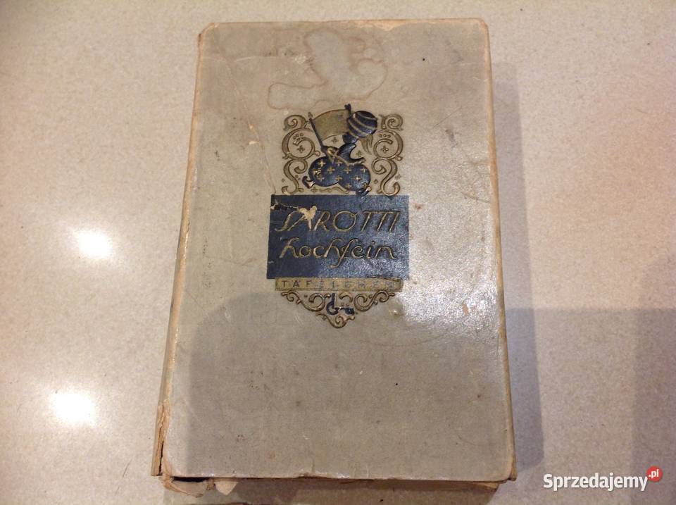 Zabytkowe Opakowanie Kartonik Pudełko SAROTTI Nowa Sól