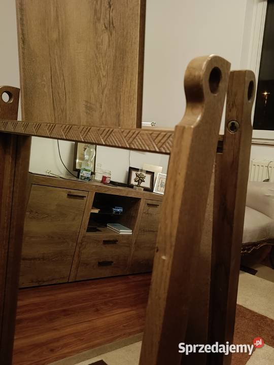 Duże lustro w starej dębowej ramie Lipno sprzedam