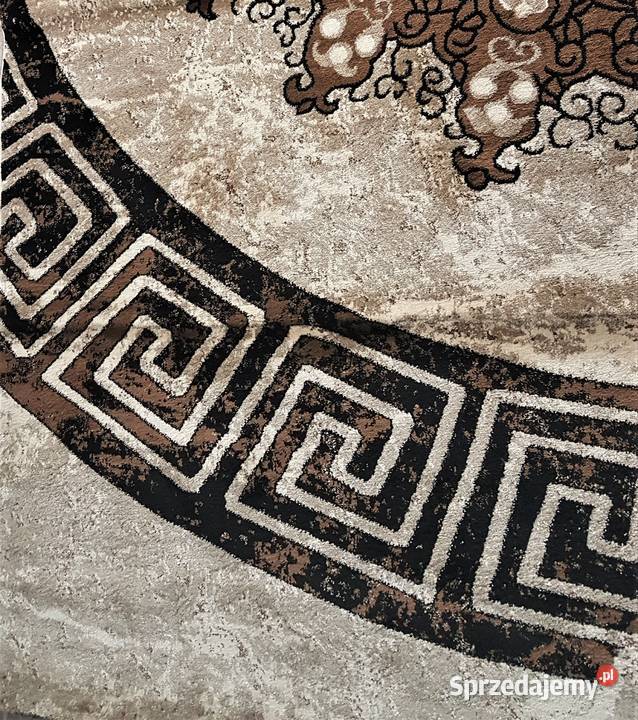 OUTLET Dywan BAROKOWY MANDALA brązowy czarny 240 odcienie brązowego małopolskie Przeciszów