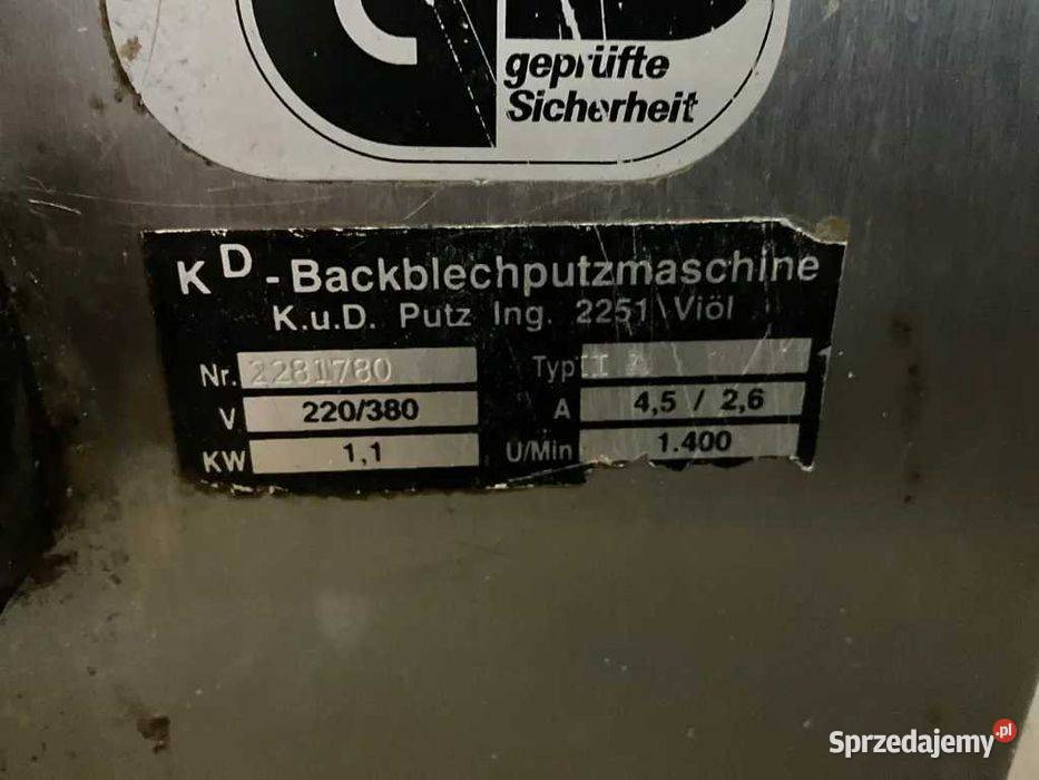 Czyszczarka do blach KD PUTZ do 500 blach Góra