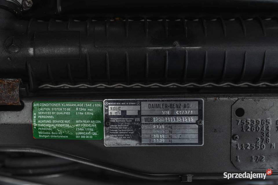 MercedesBenz C126 500SEC Bhr Cabriolet benzyna Rybarzowice