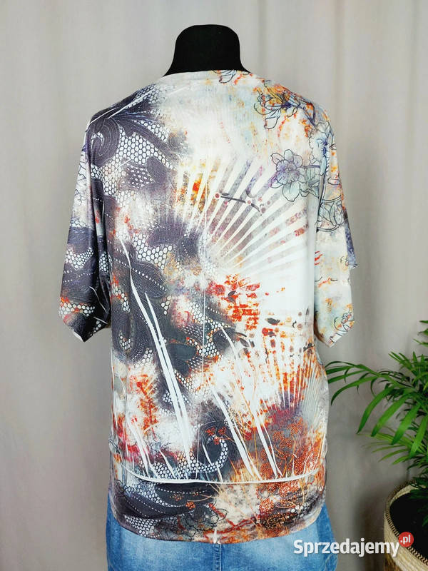 Bluzka damska kimonowa krótki rękaw batwing z Złoczew