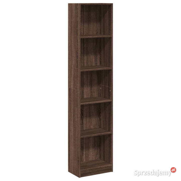 Regał brązowy dąb 40x24x176 materiał Regały Warszawa