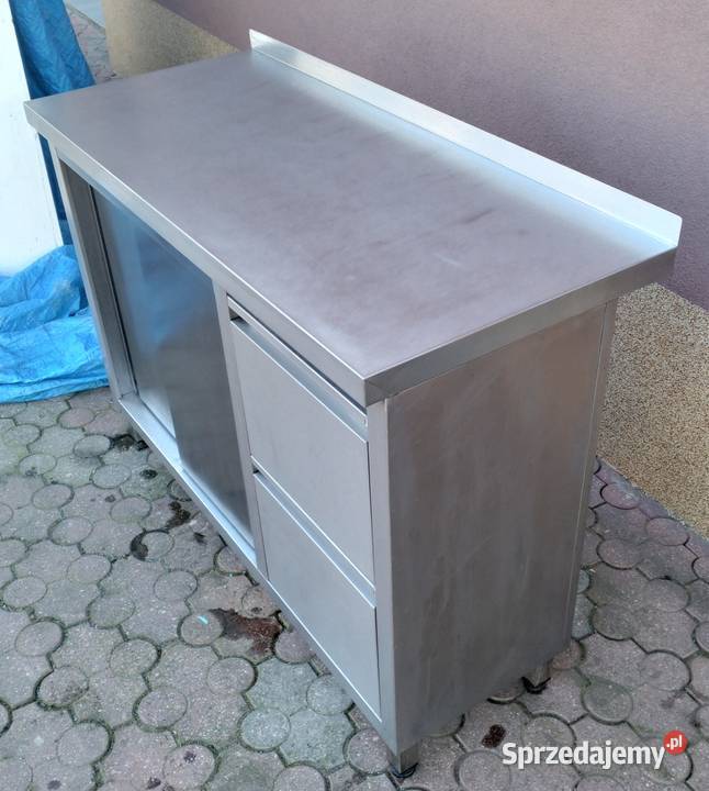 Stół gastronomiczny zabudowany 116x50x85 wielkopolskie Słupia Kapitulna