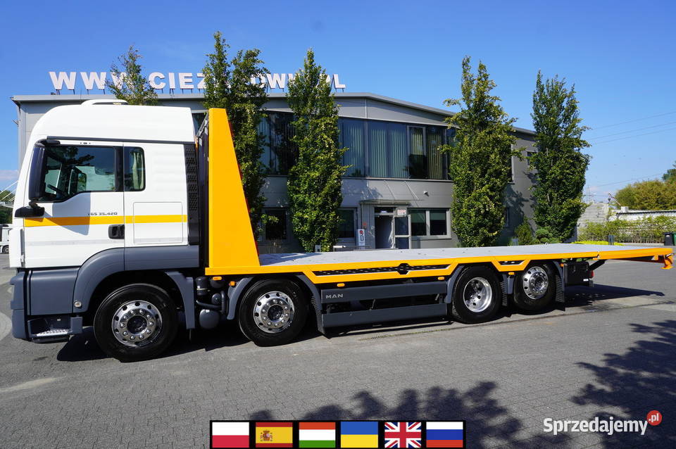 MAN TGS 35420 82 NOWA laweta 20 t 3 osie skrętne blokada mostu Kraków