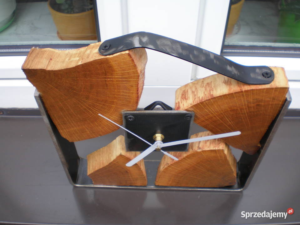 loftowy zegar metaldrewno Siedlce
