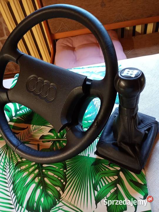 kierownica Audi 80 skóramieszek z gałką zmiany Głubczyce
