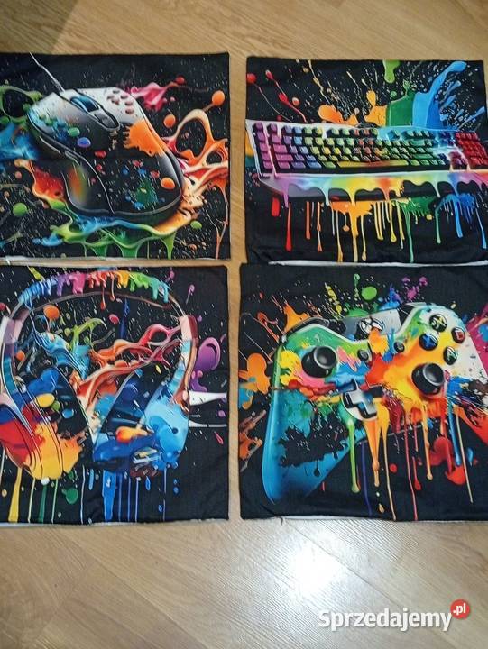 poszewki na poduszki 40x40 gamer Szczecinek sprzedam