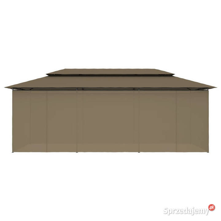 Altana z zasłonami 600x298x270 kolor taupe 180 Warszawa