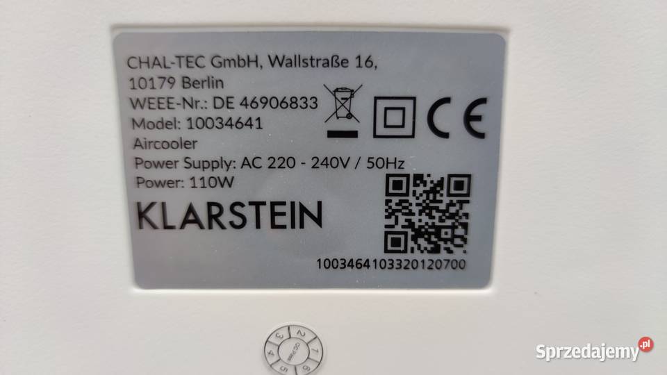 Klimator Klarstein Townhouse Jadowniki sprzedam