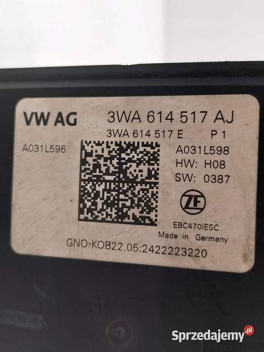 POMPA ABS 3WA614517AJ Skoda Superb IV 2023 osobowe Układ ABS i ESP świętokrzyskie