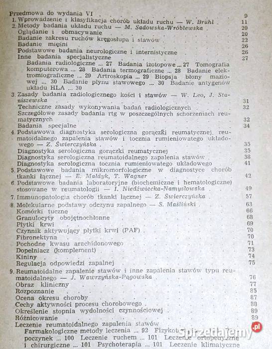 Zarys reumatologii Red Włodzimierz Bruhl Rok wydania 1987 Chełm