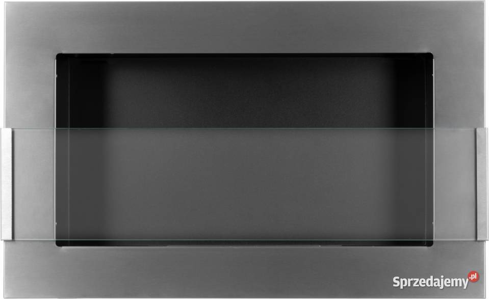 Biokominek wiszący z szybą 650x400 inox Warka