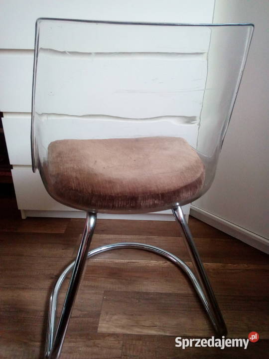 Krzesło vintage transparentne