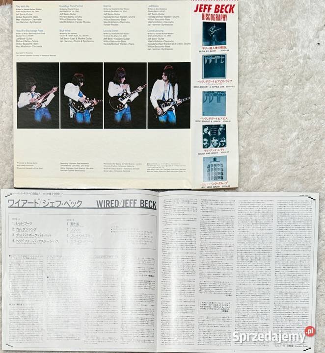 Jeff Beck Wired NMM Japan Obi LP 1978 Epic 25AP rock Rumia