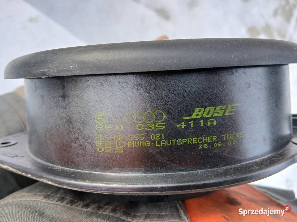 Audi A4 B6 B7 A3 8P głośnik drzwi przednich BOSE 160 i 165 mm