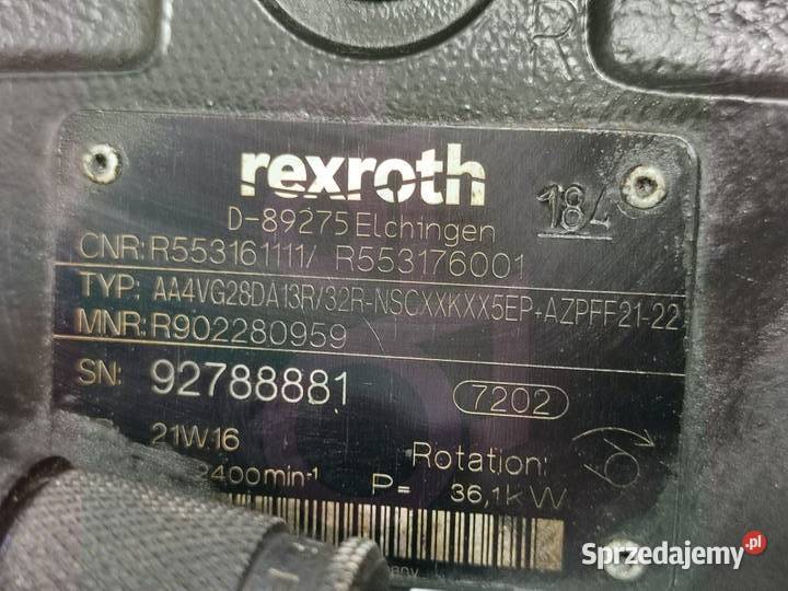 Pompa jazdy REXROTH AA4VG28DA13R 32R KUBOTA R070 Wilkowo