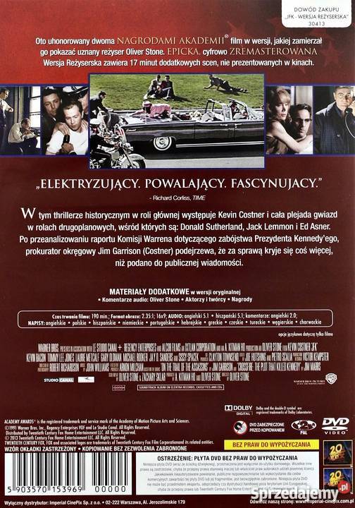 JFK KEVIN COSTNER WERSJA REŻYSERSKA Kalisz