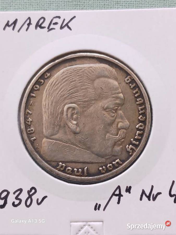 5 Marek Niemcy 1938 r Paul von Hindenburg men A Konin