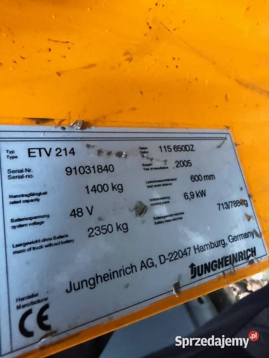 kółka kompletne JUNGHEINRICH ETV214 ETV 214 Działoszyn