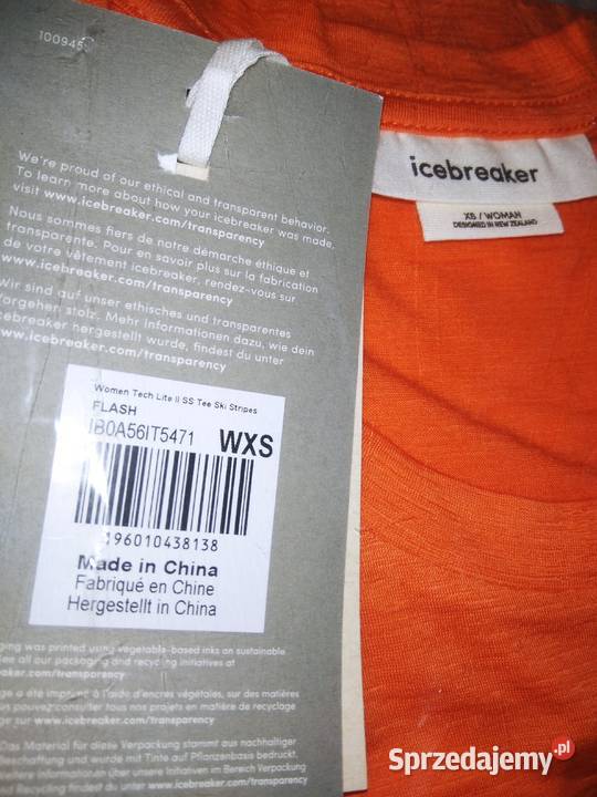 Icebreaker women tech lite II SS tee ski stripes Odzież sportowa Lubraniec