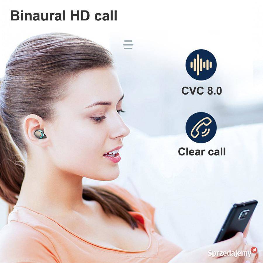 Słuchawki Bezprzewodowe Douszne Bluetooth 50 Drezdenko