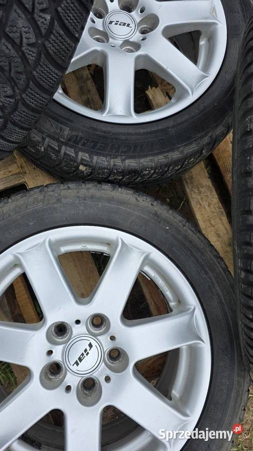 4 kola z oponami zimowymi 16 rozstaw 5x112