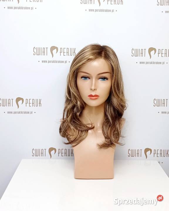 Długa falowana peruka syntetyczna Kielce Zdrowie i Uroda