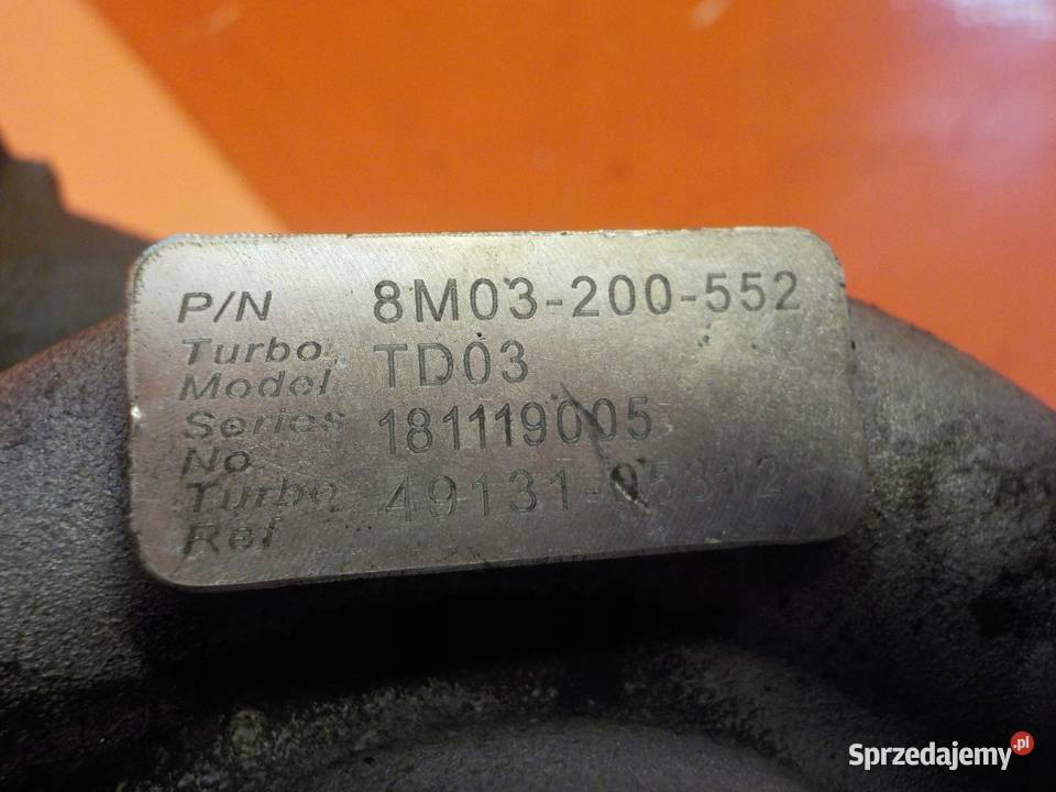 TRANSIT MK7 22 TDCI EURO 4 12r 86 P8FA turbina mazowieckie Suków