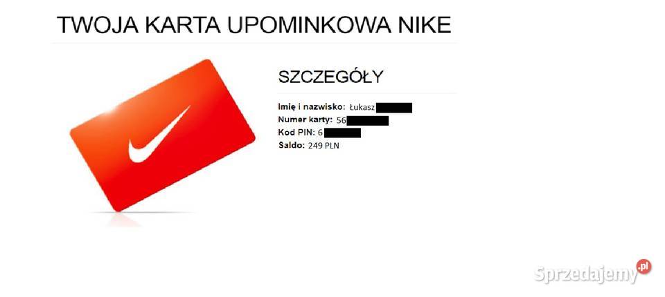verzending Macadam Zoek machine optimalisatie Karta podarunkowa Nike 1 zł- plus kupon rabatowy 20% Bukowa - Sprzedajemy.pl