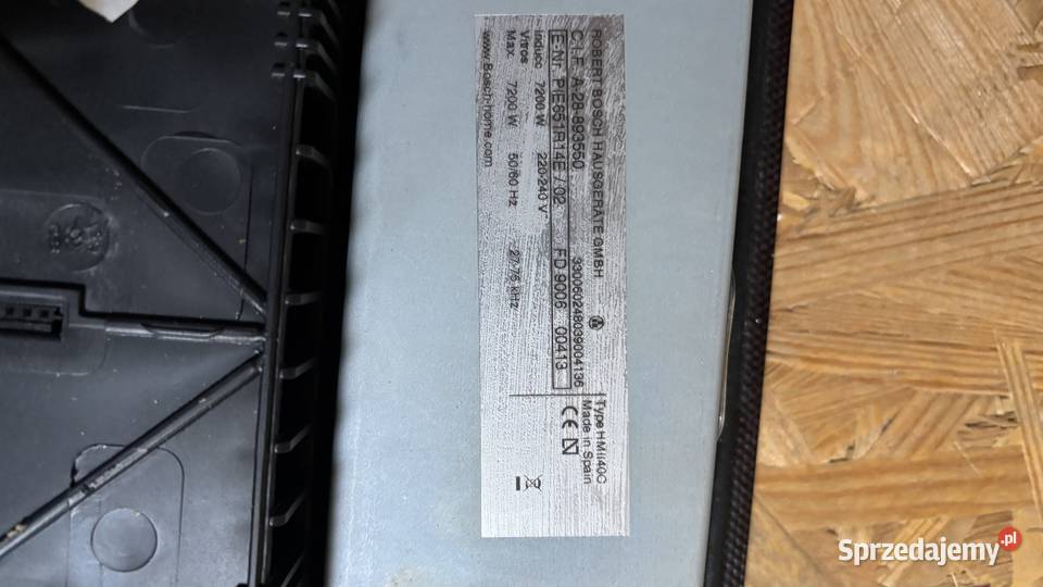 Płyta indukcyja BOSCH PIE651R14E02 60 x 52 Myślenice sprzedam