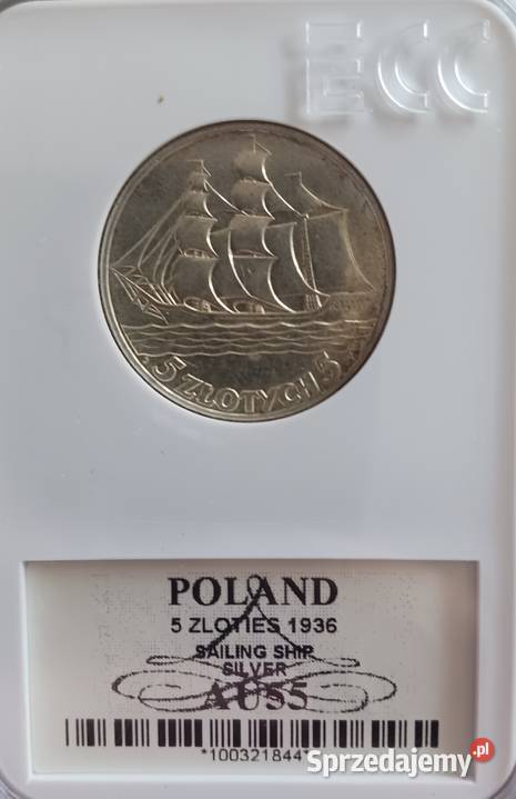 5 Żaglowiec 1936 r około mennicze AU55 GCNEEC Konin