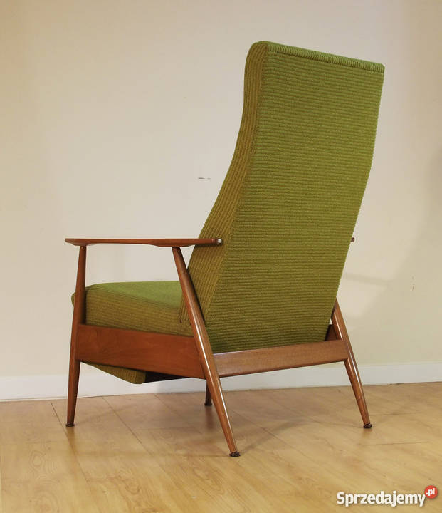 Fotel rozkładany lata 70te w stylu Milo 105cm Warszawa