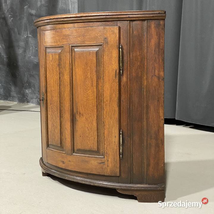 Rustykalna dębowa szafka narożna XIXXX w antyk Budno sprzedam
