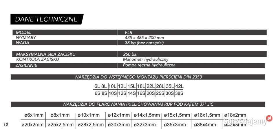 Urządzenie do montażu pierścieni DIN 2353 i