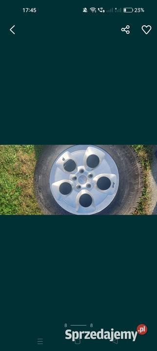 Felgi z oponami Jeep Wrangler Cherokee Rubicon Samochodowe Bielcza